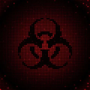 Mosaic biohazard Stock Illustration