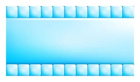 Mosaic blue plastic blocks with rounded corners Stock Illustration