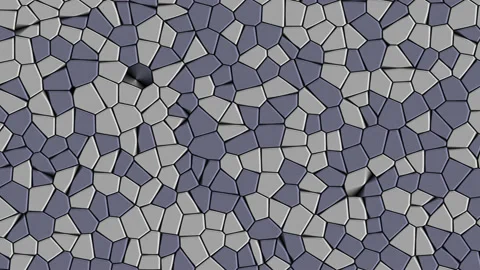 Mosaic Brick Voronoi Panning Pattern Stock Footage 139714777
