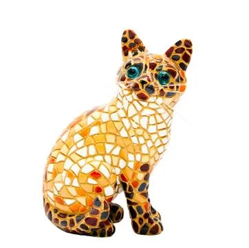 Mosaic cat Stock Photos