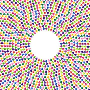 Mosaic ceramic tile pattern. Decorative glass ornament. Stock Illustration