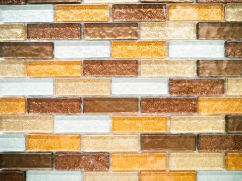 Mosaic ceramic wall tile texture,Tile design pattern background Stock Photos