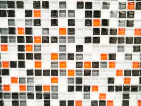 Mosaic ceramic wall tile texture,Tile design pattern background Stock Photos