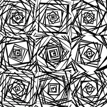 Mosaic of chaotic irregular, random squares. Repeatable background pattern. R Illustrazione stock