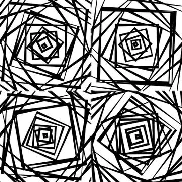 Mosaic of chaotic irregular, random squares. Repeatable background pattern. R Stock Illustration
