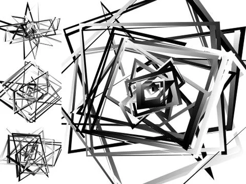 Mosaic of chaotic irregular, random squares. Repeatable background pattern. R Illustrazione stock