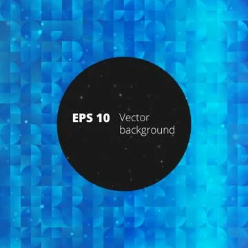 Mosaic from circle and square elements for your design Illustrazione stock