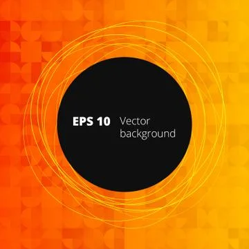 Mosaic from circle and square elements for your design Stock Illustration