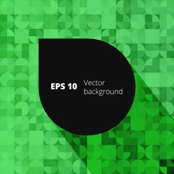 Mosaic from circle and square elements for your design Stock Illustration