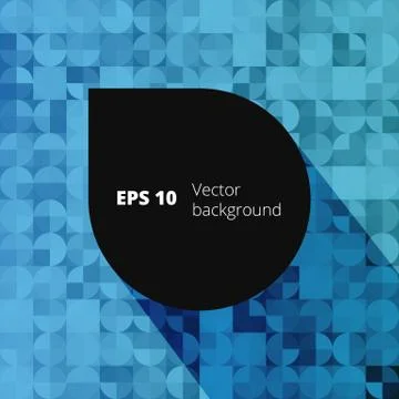 Mosaic from circle and square elements for your design Stock Illustration