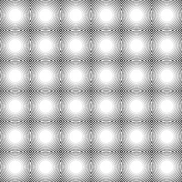 Mosaic of circles repeatable pattern - seamless background イラスト素材