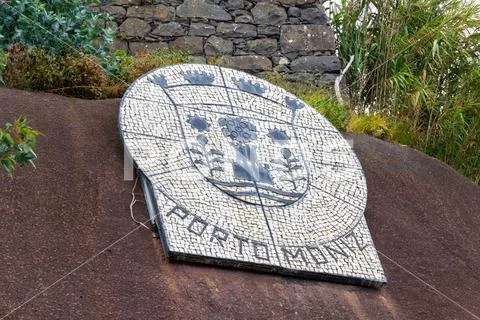 Mosaic from the city of Porto Moniz Stock Photos