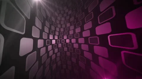 Mosaic Corridor Pink Stock Footage 12644500