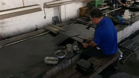 Mosaic creator in Vietnam Stock Footage 86258281