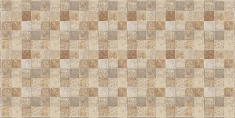 Mosaic decor wall tile background Stock Photos