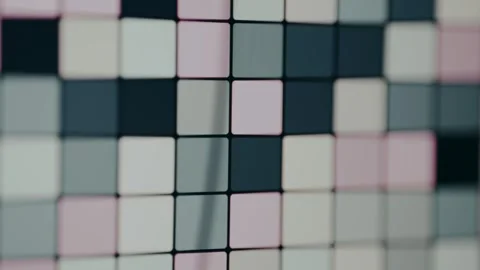Mosaic design featuring rounded squares Video stock 330665529