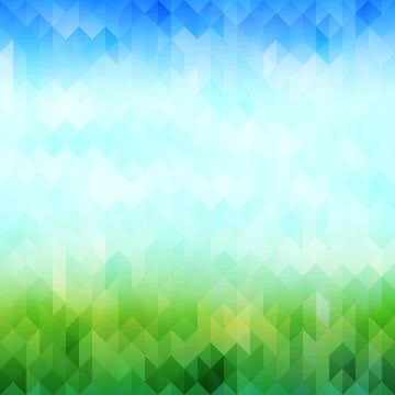 Mosaic field background Stock Illustration