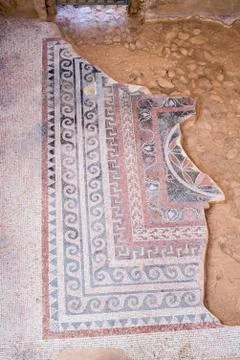 Mosaic floor background 스톡 사진