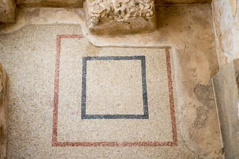 Mosaic floor background 스톡 사진
