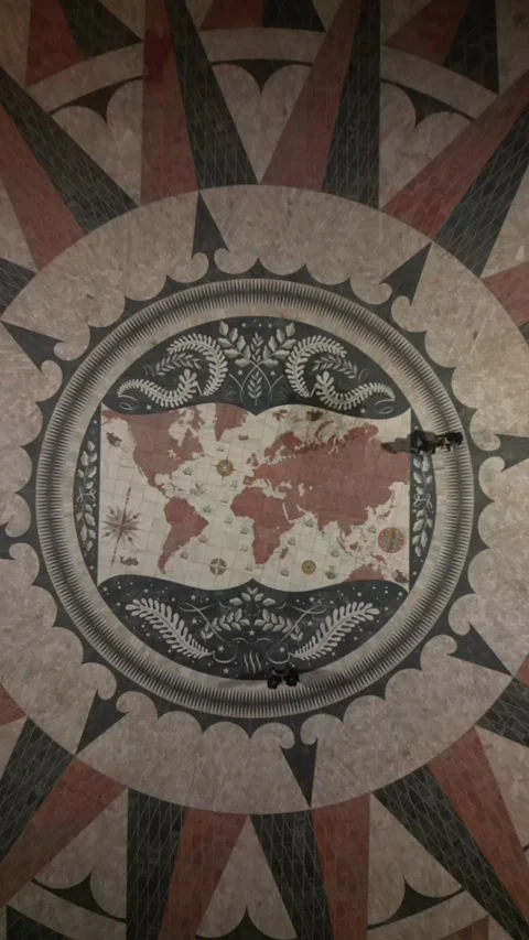 Mosaic floor in Belem Stock Footage 299135777