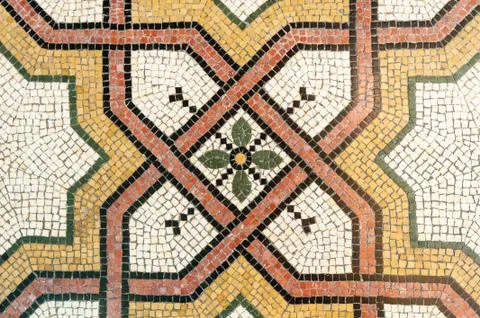 Mosaic floor Stock Photos