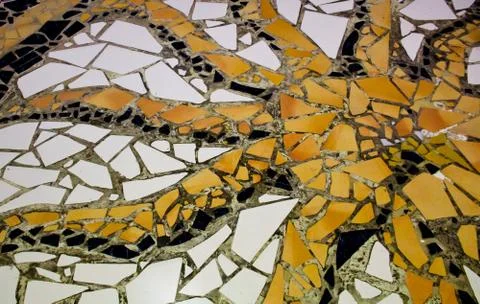Mosaic floor Stock Photos