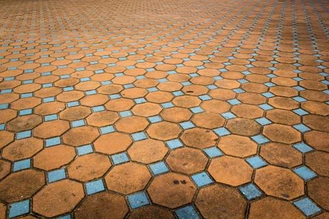 Mosaic on floor Stock Photos