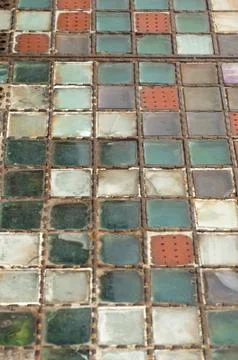 Mosaic floor Stock Photos