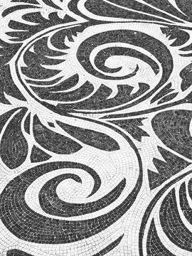 Mosaic floral pattern Stock Photos