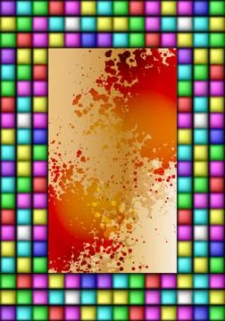 Mosaic Frame. Stock-Illustration