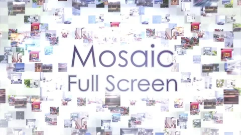 Mosaic Full Screen – After Effects Template Stock After Effects