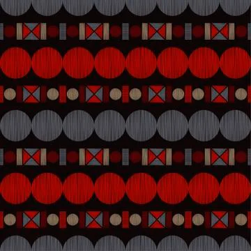 Mosaic with geometric shapes. Stock Illustration