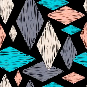 Mosaic with geometric shapes. Stock Illustration
