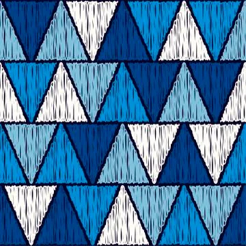 Mosaic with geometric shapes. Stock Illustration