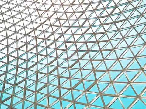 Mosaic glass ceiling Stock Photos