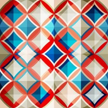 Mosaic glass seamless pattern Stock Illustration