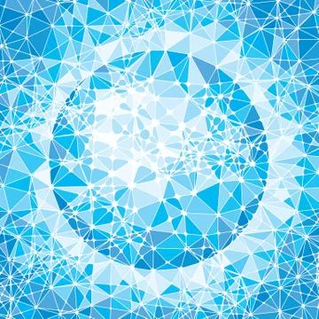 Mosaic globe Stock Illustration