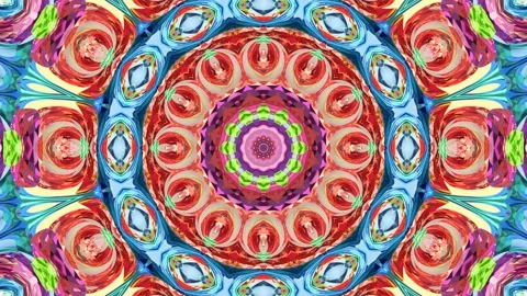 Mosaic glowing round background transformation. Stock Footage 295091811