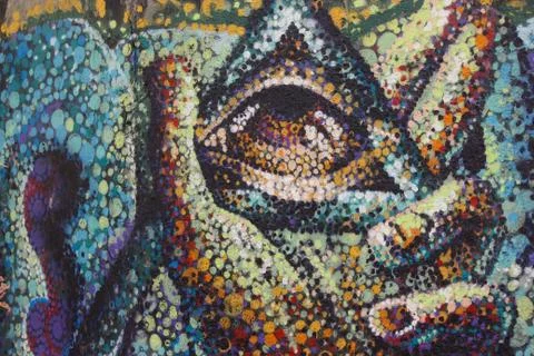 Mosaic graffity Stockillustratie