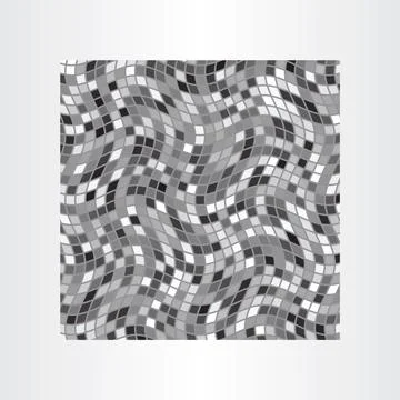 Mosaic grayscale abstract background vector Illustrazione stock