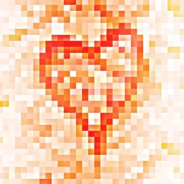Mosaic heart Stock Photos