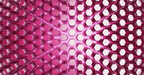 Mosaic of hexagons, surface of geometric blocks Illustrazione stock