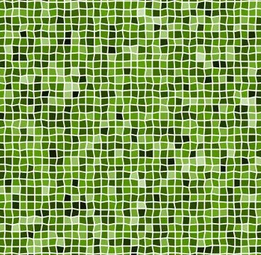 Mosaic with irregular tiles and different shades. Tessellating revetment back Stock Illustration