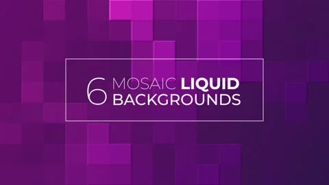 Mosaic Liquid Background Stock After Effects