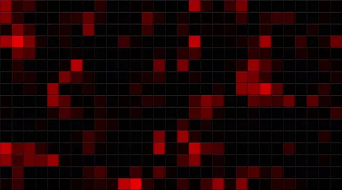 Mosaic loop random moving, black and red Stock Footage 51826143