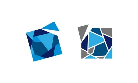 Mosaic Management Template Set Stock Illustration
