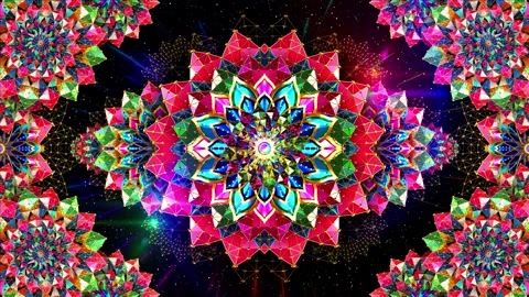 Mosaic Mandala Background 库存影片 342475968