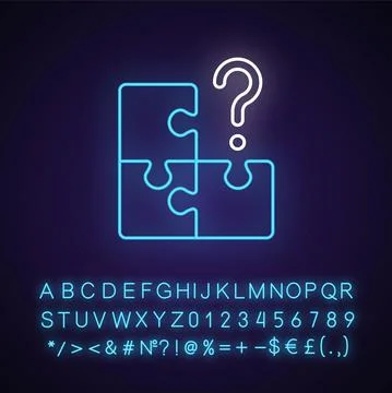 Mosaic neon light icon イラスト素材