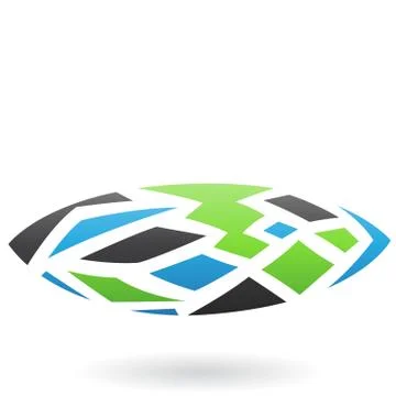 Mosaic Pattern Abstract Icon Stock Illustration