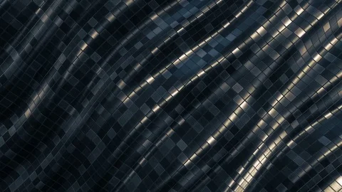 Mosaic pattern abstract wave background loop Stock Footage